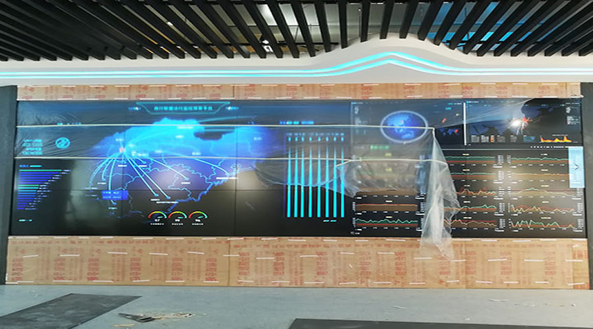 山東某商業(yè)銀行液晶拼接屏