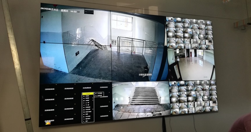 液晶拼接屏協(xié)助德州抬頭寺中學(xué)校園安防