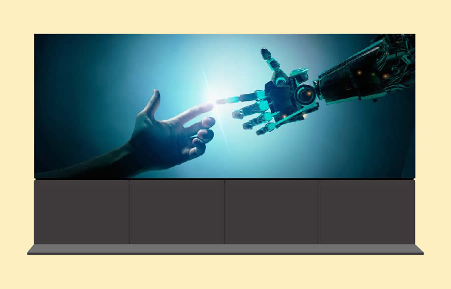 安防監(jiān)控中心55寸無縫拼接屏解決方案